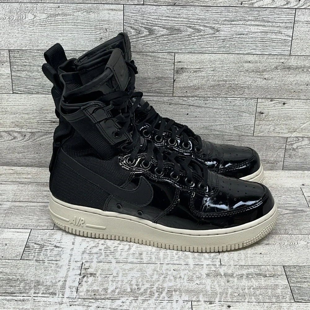 Nike SF Air Force 1 High Ruby Rose Black Boots AJ0963-001‎ Women Size 7